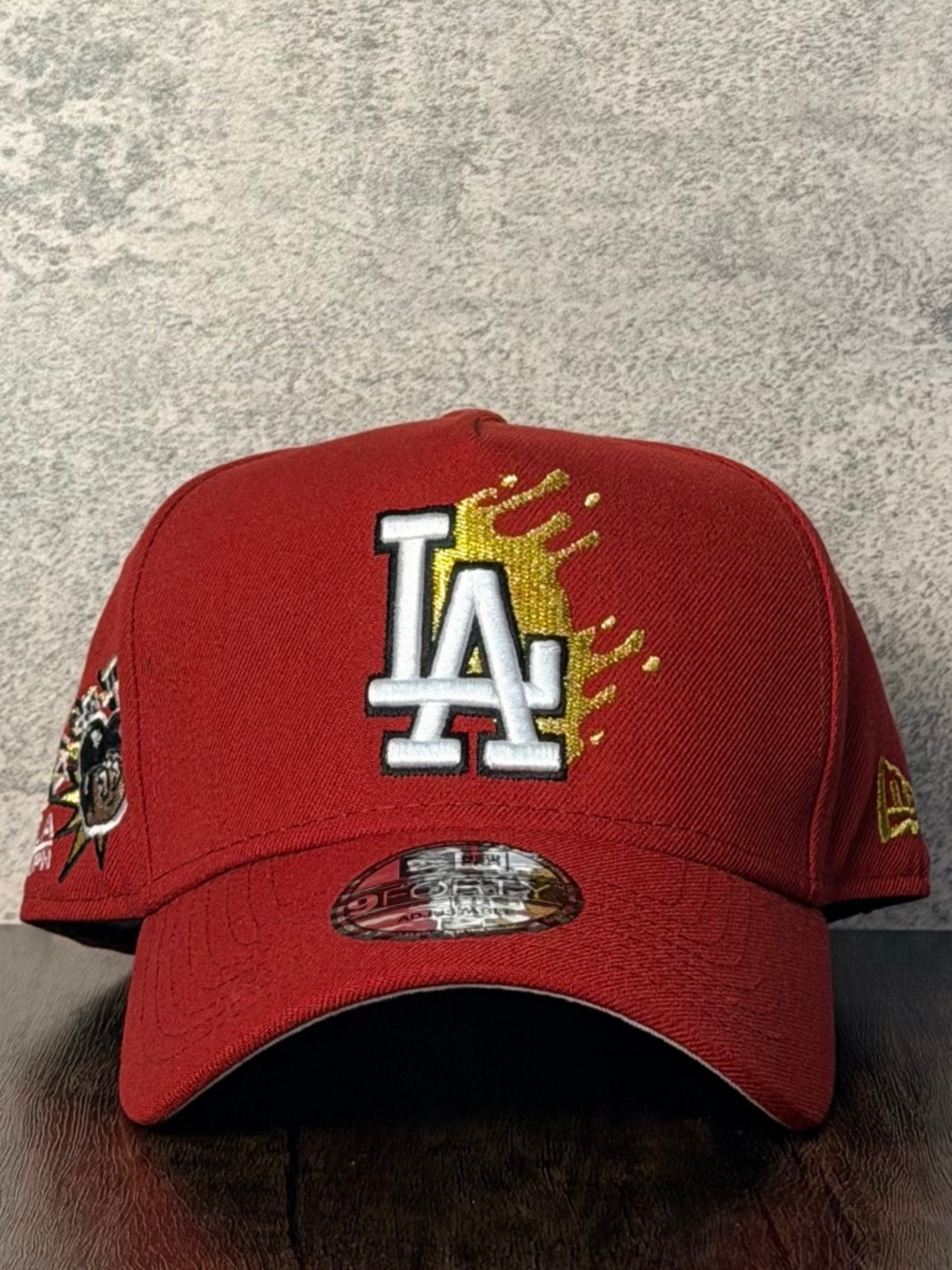 New Era LA Dodgers Gold Splash Shohei Ohtani Side Patch 9FORTY A-Frame MLB Hat